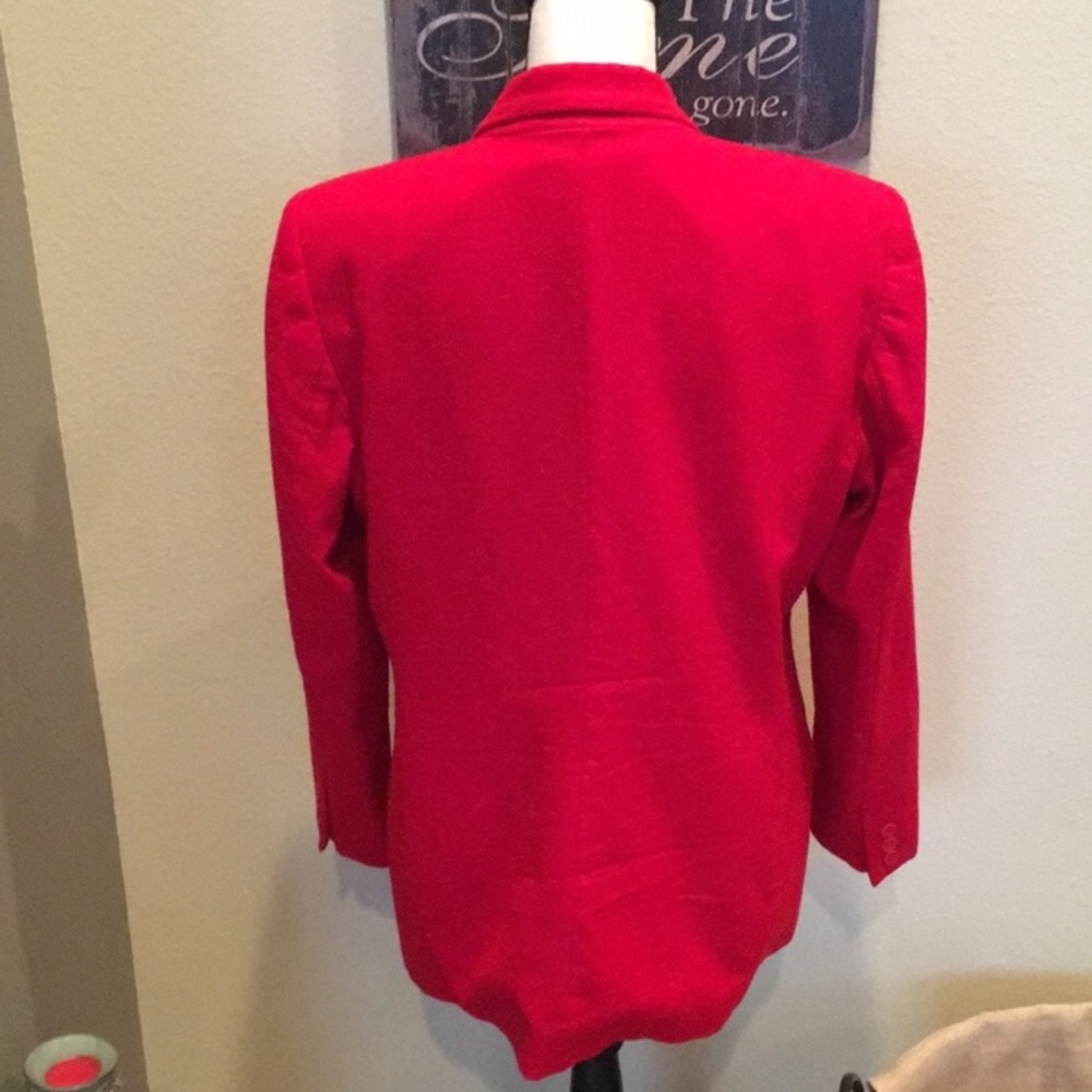 Pendleton Vintage Classic One Button Red 100% Woo… - image 4